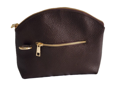 Front view of lemlem corss body leather bag for ladies